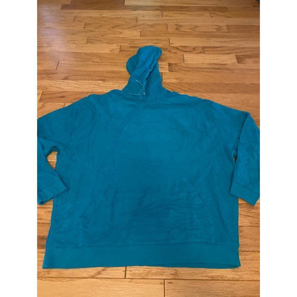 ASOS Design, women's plus, cotton textured pullover hooded sweater size 3XL